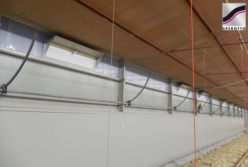 Vista dall'interno con sistema misto di ventilazione